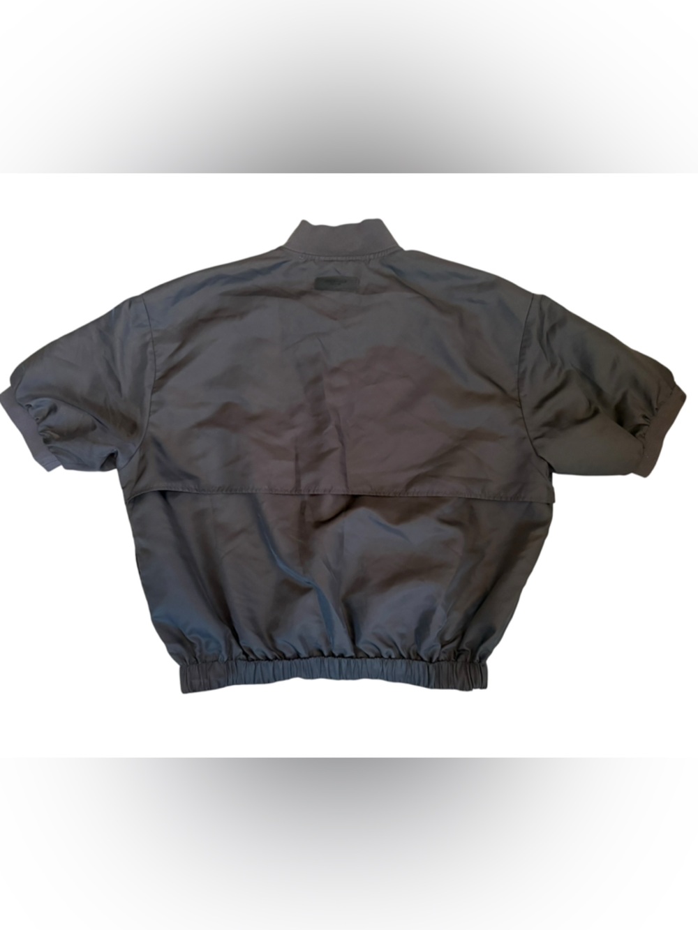 FEAR OF GOD ESSENTIALS ESSENTIALS HALF ZIP SHORT SLEECE PULLOVER - IRON SZ LARGE - Picture 3 of 6